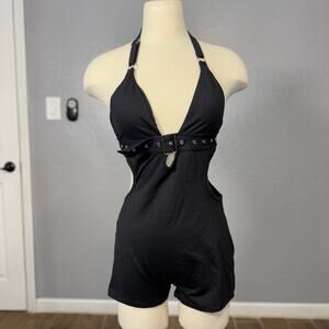 IHeartRaves Club Rat Romper, Black, M